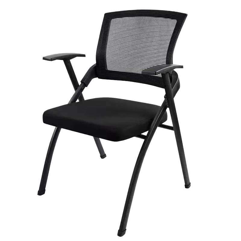 Simple Economical Modern Foldable Training Conference Chair Writing Board Space-saving Mesh Office Chair For Hotel Bedroom