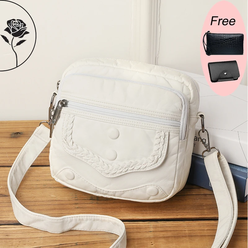 2024 New Small Purses and Handbags High Quality Soft Leather Ladies Shoulder Crossbody Bags Small Phone Bag Sports Chest Bag