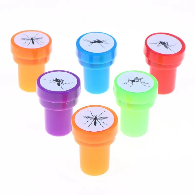 Mosquito Pattern Self Inking Stamps Clear Imprint Assorted Colors For Kids DIY Crafts Scrapbooking Classroom Reward Activities