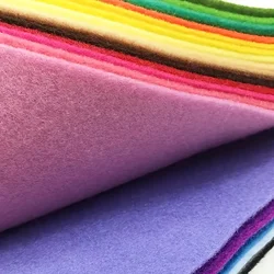 40pcs Soft Felt Fabric Sheets, Vibrant Colors, 30x20cm - Perfect for DIY Projects & Decor Craft & Sew with Ease