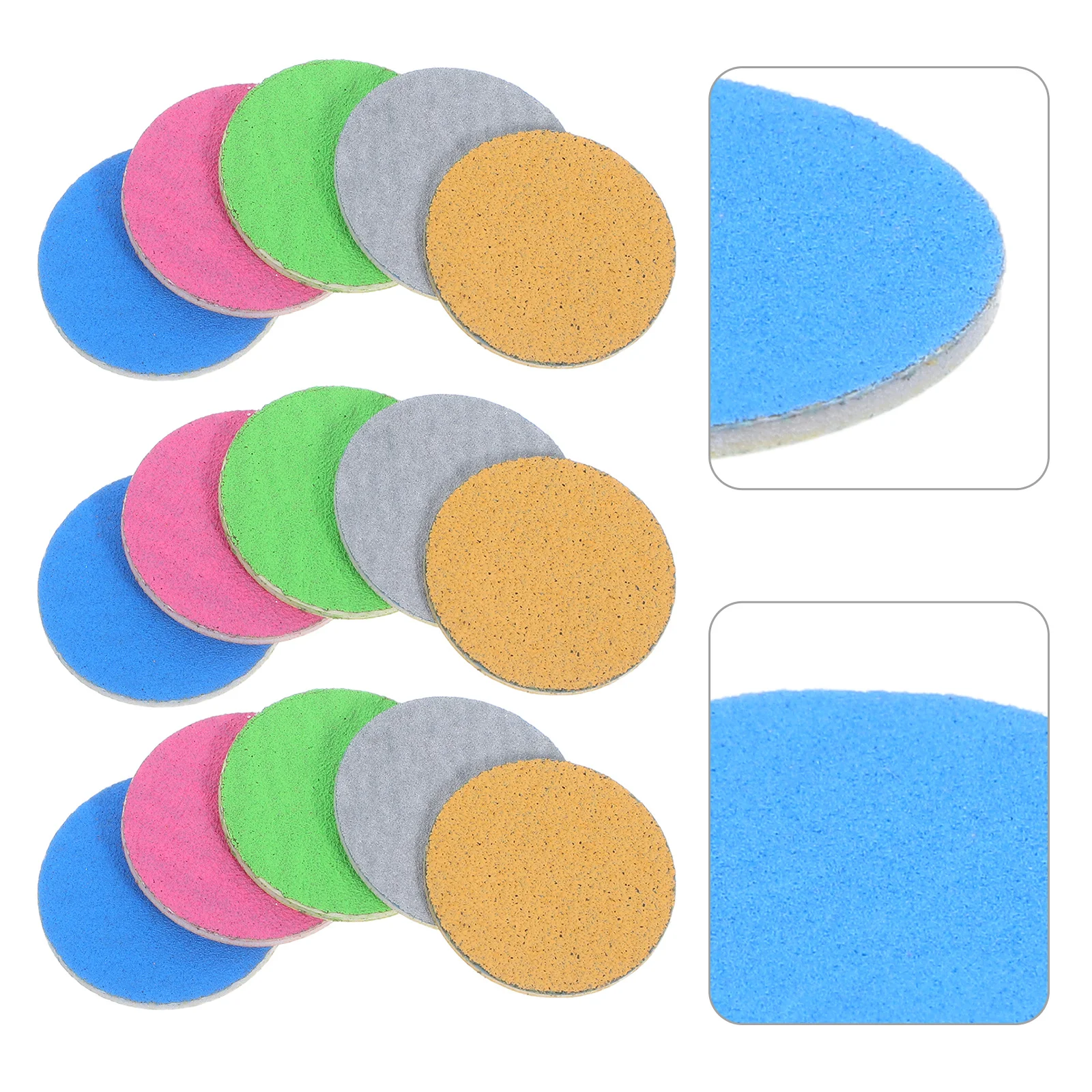 

200Pcs Sandpaper Discs Nail Buffer Pads Adhesive Replacement Pedicure Foot File Sanding Discs Hard Skin Remover Foot Care