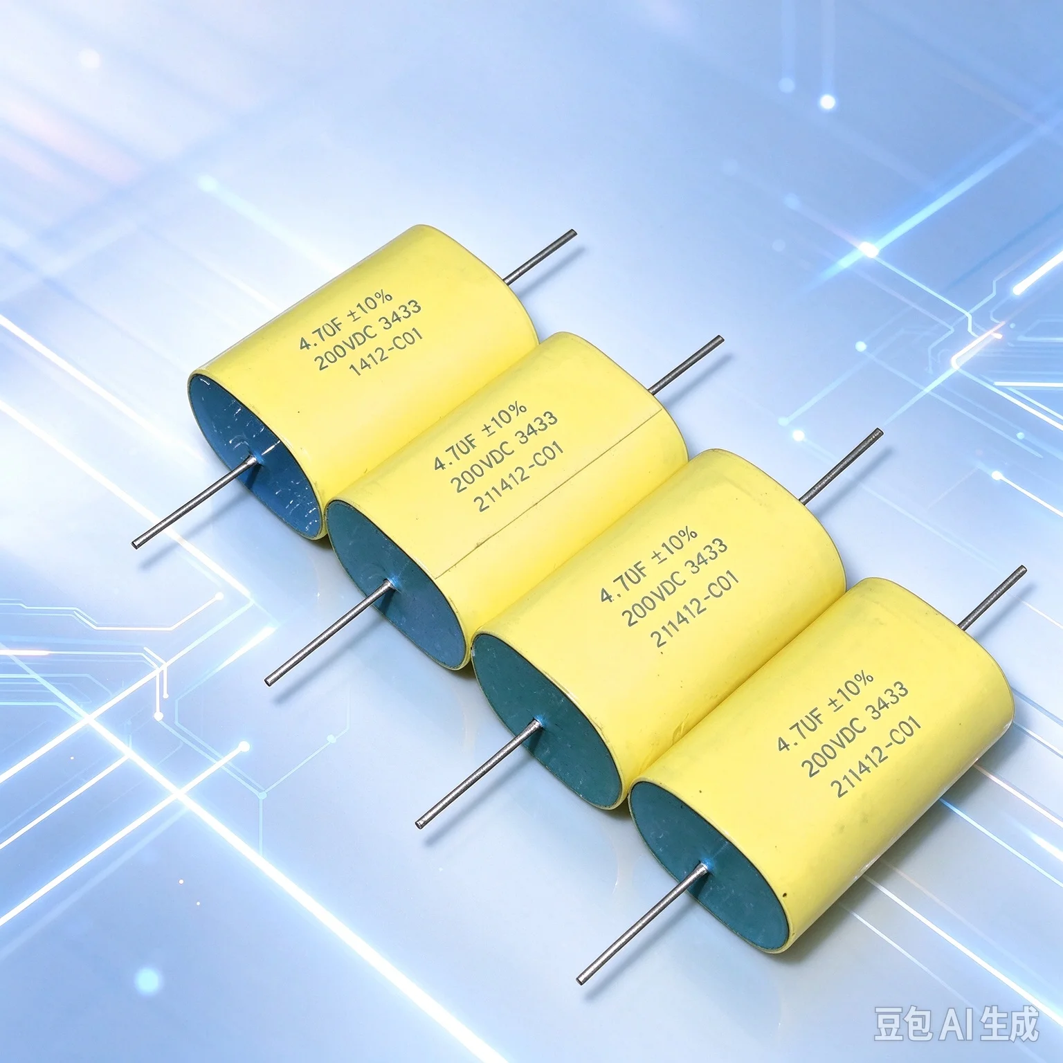 Refurbished for American 4.7UF 200V 475K Vintage Green Top Non-polar Crossover Capacitor  10pcs