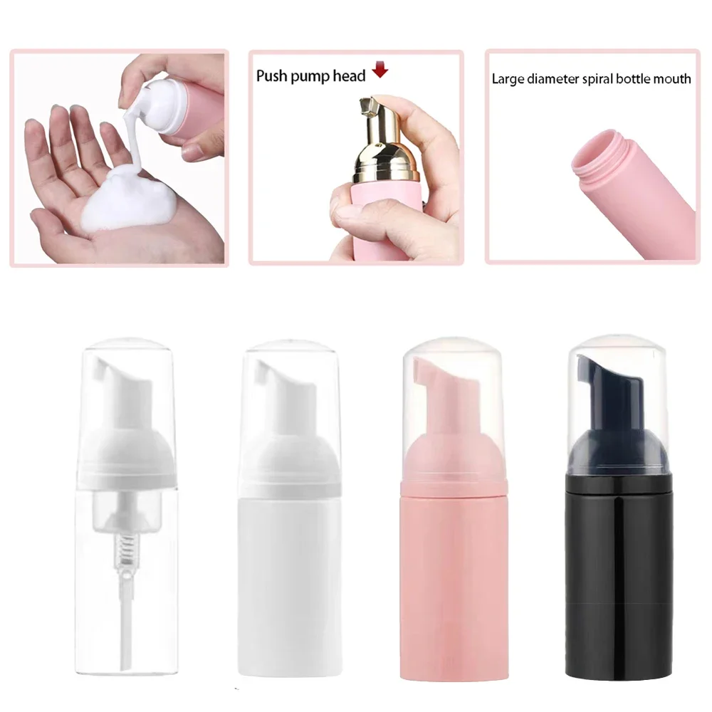 

20/30/50Pcs 60ml Plastic Foamer Pump Bottle Empty Face Lashes Cleanser Cosmetic Bottle Soap Dispenser Foam Bottle Wholesale