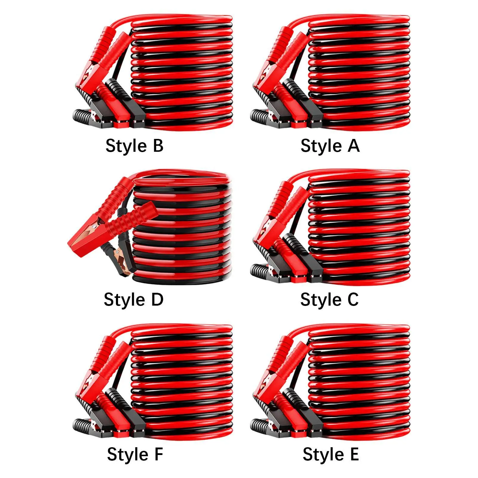 Heavy Duty Jumper Cables Emergency Start Line Strong Clip for Sedan Cars Leakproof Easy to Operate Family Use Premium Clamps