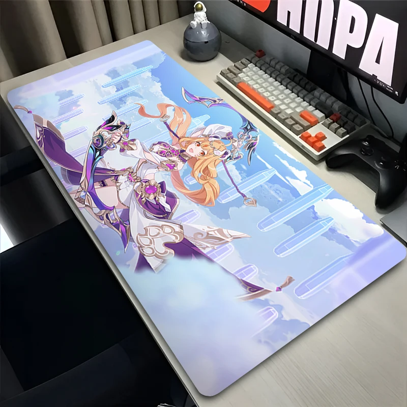 

Mouse Pad Rubber Laptop Anime Extended Desktop Mat H-honkai Impact 3 Computer Gamer Mousepad PC Gaming Accessories Keyboard Pad