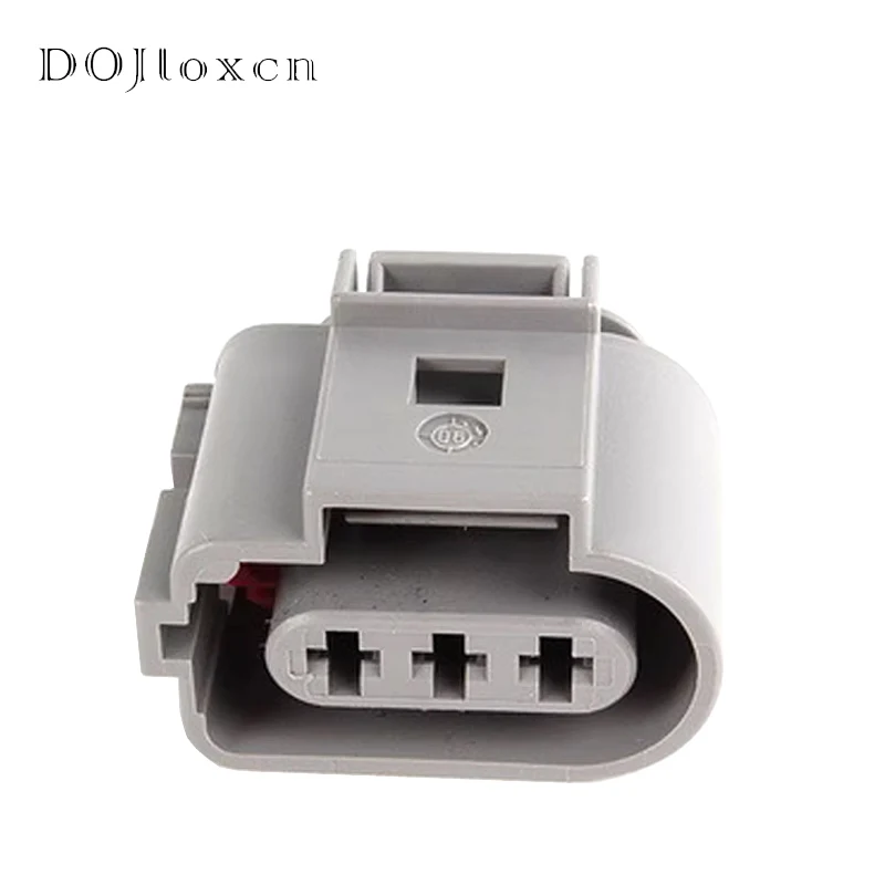 1 Set 3 Pin Black Plug Auto Fog Lamp Light Socket Crankshaft Sensor 3.5mm Female Connector For VW AUDI 1J0973723G