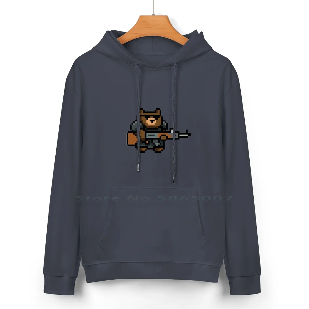 Tactical Bear Spray Pure Cotton Hoodie Sweater 24 Colors Bear Spray Tactical Shroud 100% Cotton Hooded Sweatshirt For Women Men