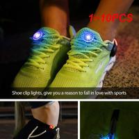 1~10PCS Running Light Led Luminous Shoe Clip Light Multifunctional Mini Night Running Warning Light Clip Backpack Light