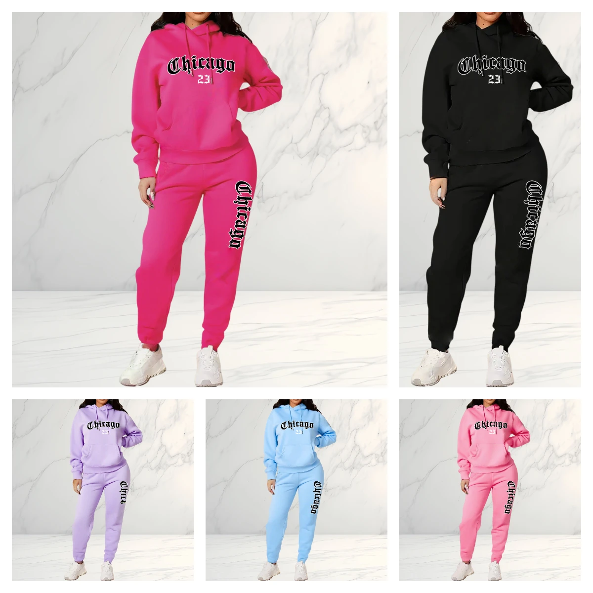 

Женская толстовка и брюки с буквенным принтом 2025, комплект из 2 предметов, повседневная спортивная одежда, спортивный костюм для уличной одежды, модная и повседневная верхняя одежда