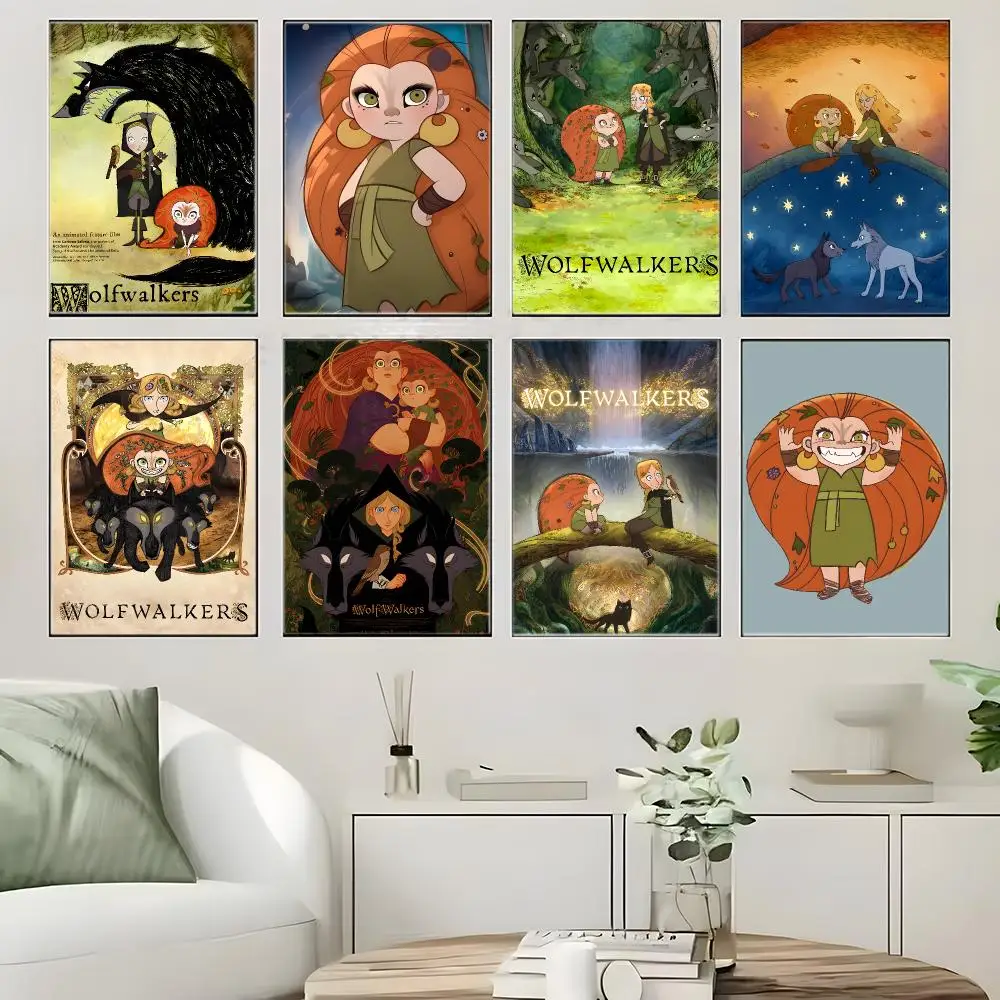 Anime Wolfwalkers Poster Crease Free Waterproof Durable All Space Wall Decor