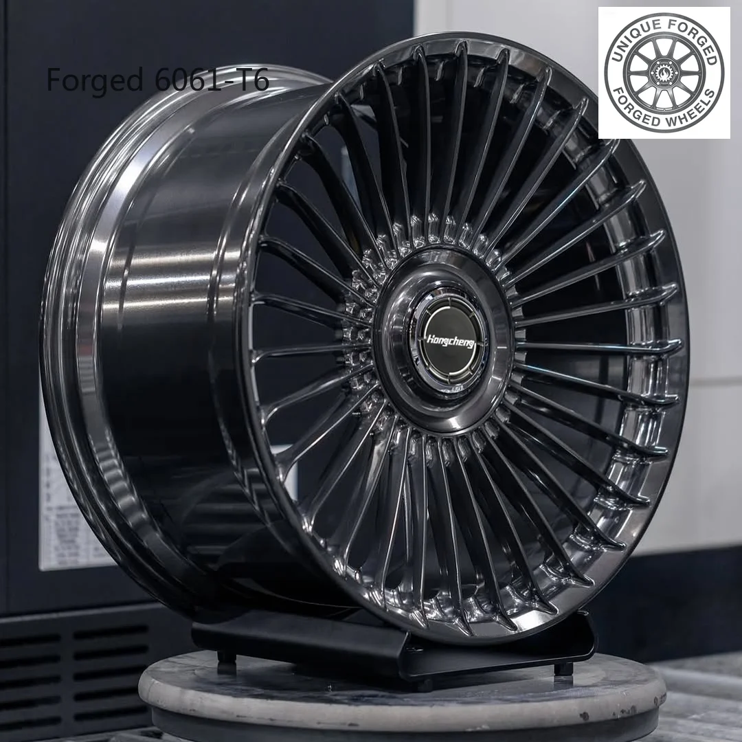 

New model of 26 Custom Forged Multi-spoke Passenger Car Wheels 5x120 Car Rims Alloy Wheel 18 20 22 24 26 Inch for Forged Rim