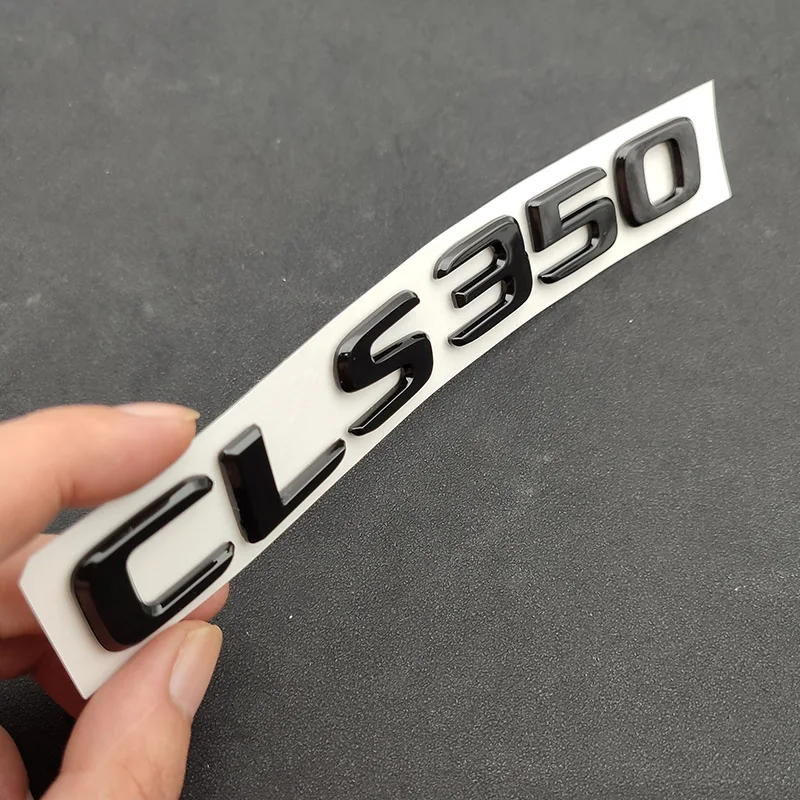 ABS Black Letters Car Trunk Badge CLS 53 63 220 250 260 300 320 350 400 450 500 Emblem Logo For Mercedes W218 W219 Accessories