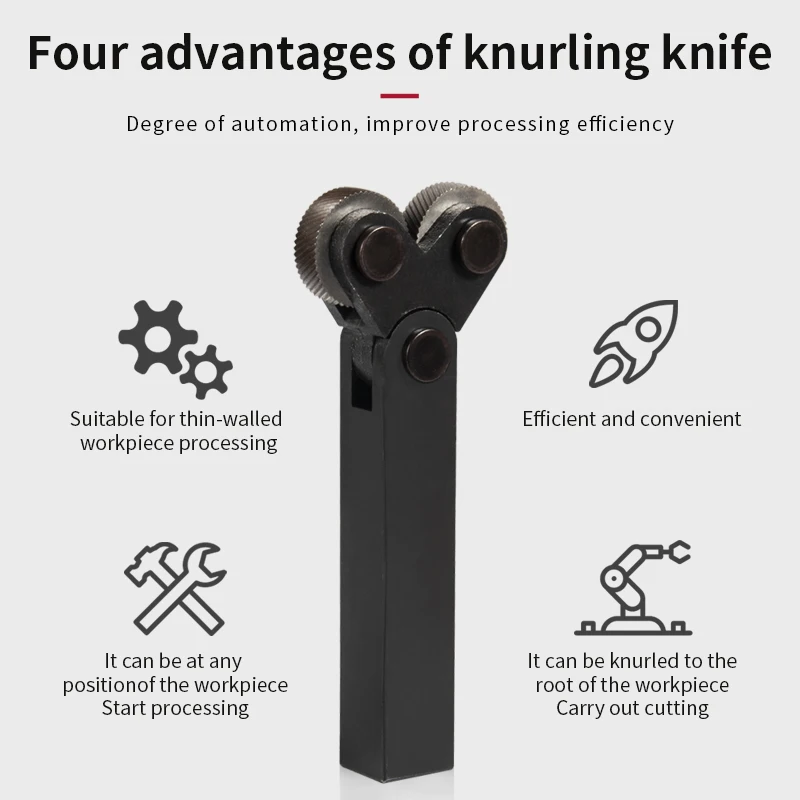 6PCS 0.5mm 1.0mm 1.5mm Inner Hole Embossing Wheel +1PC 20mmx18mm Reticulated Grain Knurling Knife Steel Lathe Tool Holder Hob