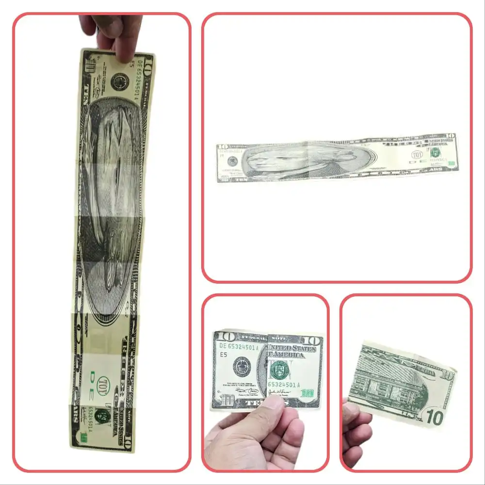

COMEDY BILL Illusion (100 Dollar Version) Giant Money Magic Trick Audience Interaction, Stage & Parlor Magic Performance Props