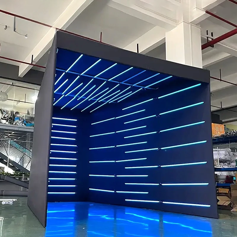 360Degree Light Emitting Diode Light Fashion Booth Shell Photo Booth Background with Case 360 Photo Booth Shell Background