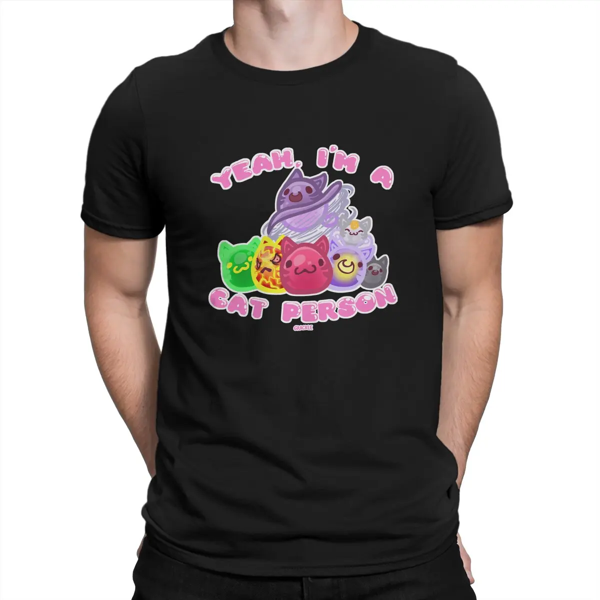 Slime Rancher Fan of Cat Slimes Tshirt Homme Men's Streetwear Blusas T Shirt For Men