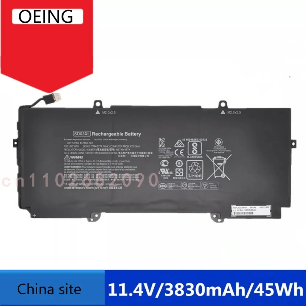 

High-quality Battery for HP Chromebook SD03XL TPN-Q176 G1 Core M5 HSTNN-IB7K 847462-1C1 Laptop Battery