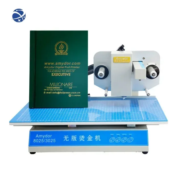 Yunyi 8025 Digital hot stamping Xpress foil notebooks Printer machine