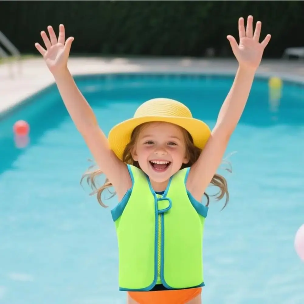 Не падающий детский жилет плавучести, регулируемый детский жилет для плавания с защитой от опрокидывания, устойчивый жилет для плавания без надуваний с героями мультфильмов