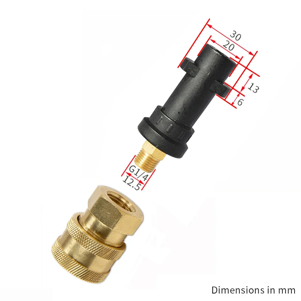 Imagem -05 - Conector Rápido para Lavadora de Pressão para Pistola de Pulverização Varinha Lança Adaptador de Baioneta Encaixe de Liberação Rápida para Karcher