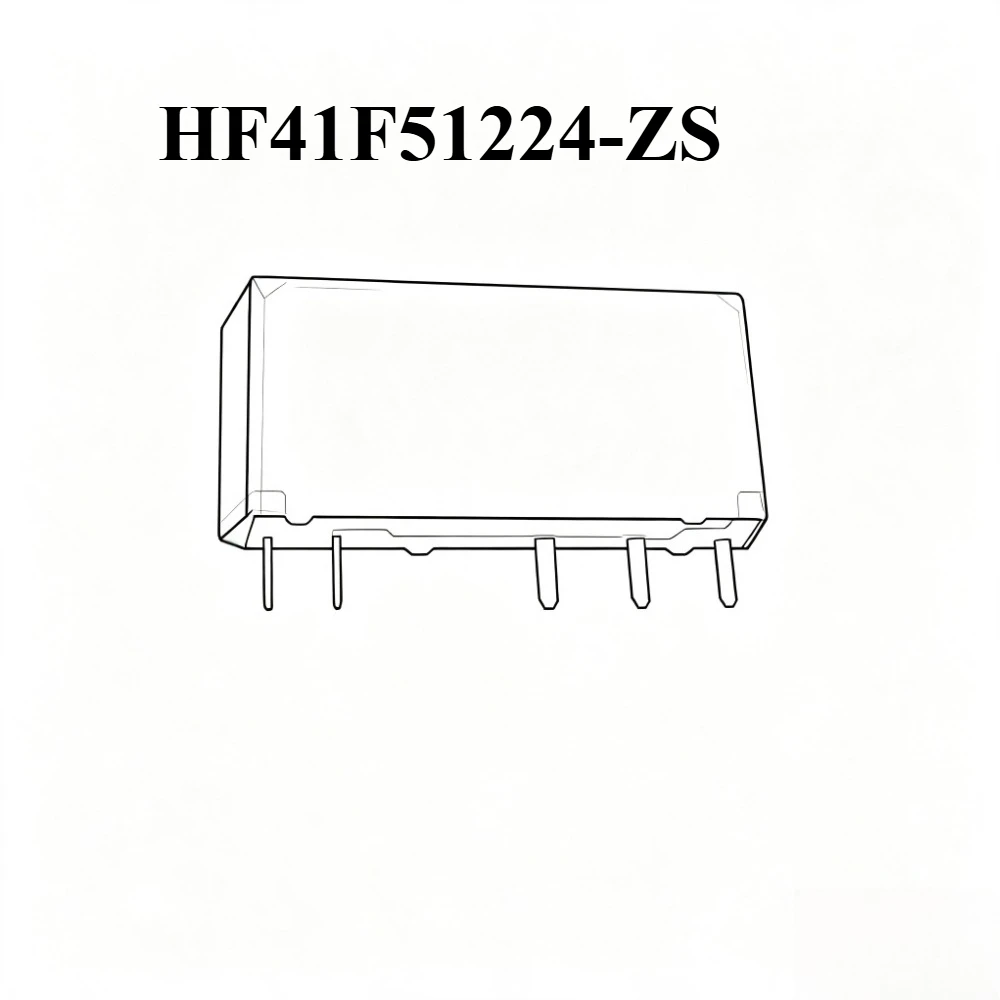 10PCS/Lot Original HF41F 5 12 24-ZS relay open and close 5VDC 12VDC 24VDC 6A 5V 12V 24V 5PIN electromagnetic ultra-thin relay
