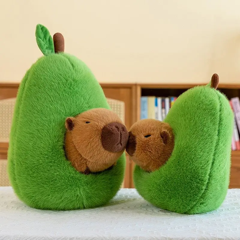 

35 см Kawaii Капибала плюшевые игрушки куклы мультфильм креативная форма авокадо мягкая кукла подушка дети день рождения Рождество милые подарки