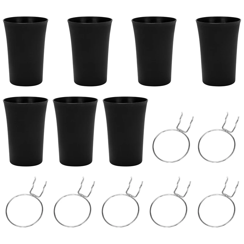 7 Sätze Peg board Haken mit Peg board Cups Ring Style Peg board Bins mit Ringen Peg board Cup Holder Zubehör