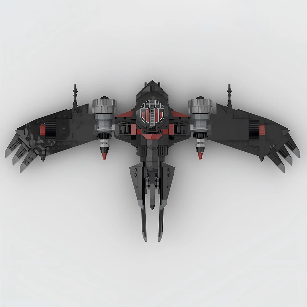 Décennie s de construction MOC Raven aqFighter pour enfants, série spatiale, modèle créatif, cadeau d'anniversaire et de Noël, nouvel an, ensemble de jouets de bricolage