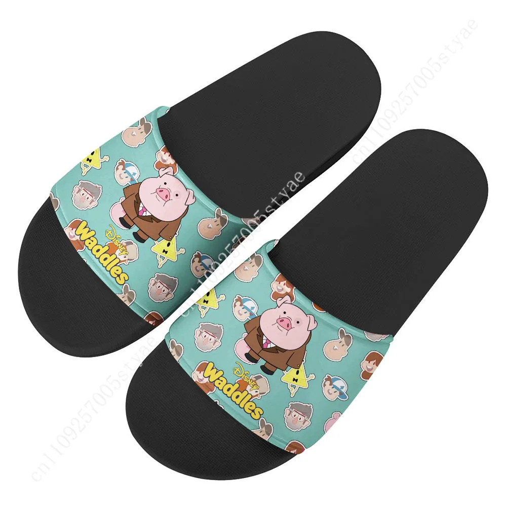 

Waddles House Slippers Disney Cartoon Movies Decoration Sandals Gifts Custom Shoes