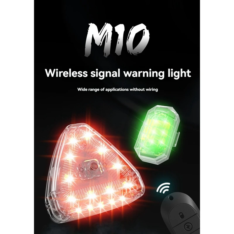 B03B-LED Strobe Light Mini Wireless Strobe ไฟชาร์จ USB กันน้ํากันฝุ่นสําหรับ Drone รถบรรทุกจักรยาน RC เรือ