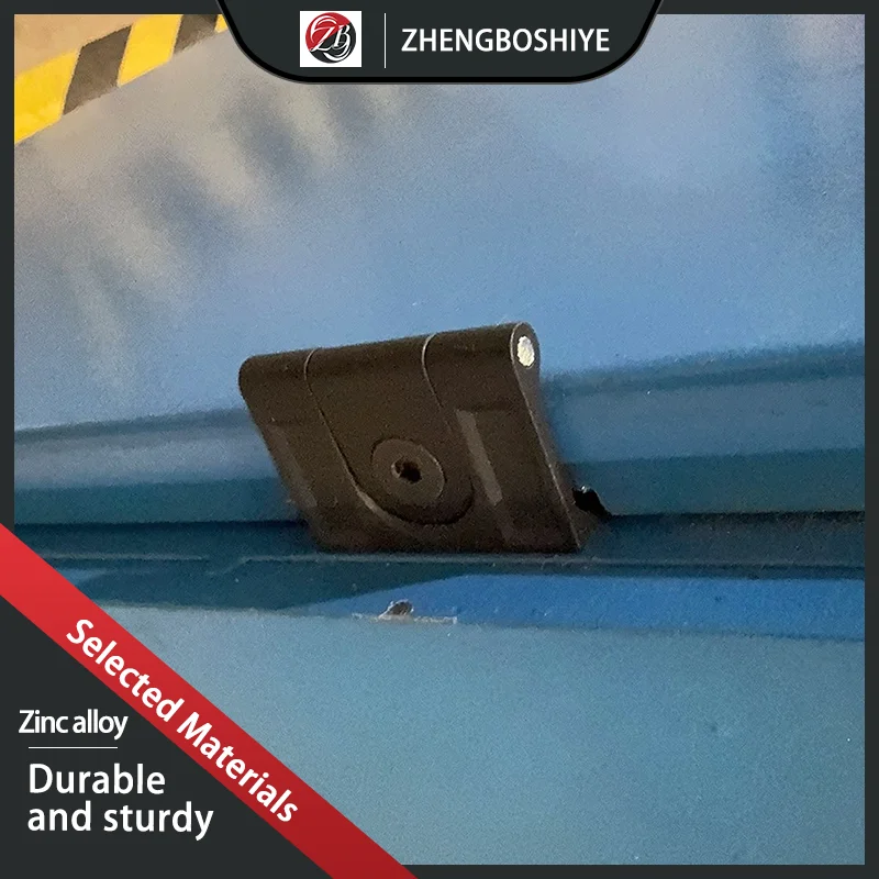 (4pcs) L-Shaped Right Angle Hinge Black Movable Industrial Chassis Cabinet Sheet Metal Cabinet Body Door Hinge