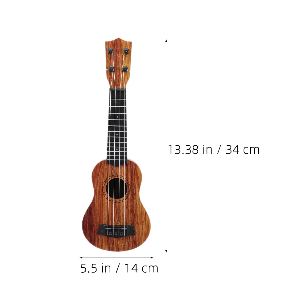 Ukulele เด็กการเรียนรู้ดนตรีของเล่นกีตาร์รุ่น MINI สําหรับของเล่นเด็กวัยหัดเดินเครื่องดนตรี