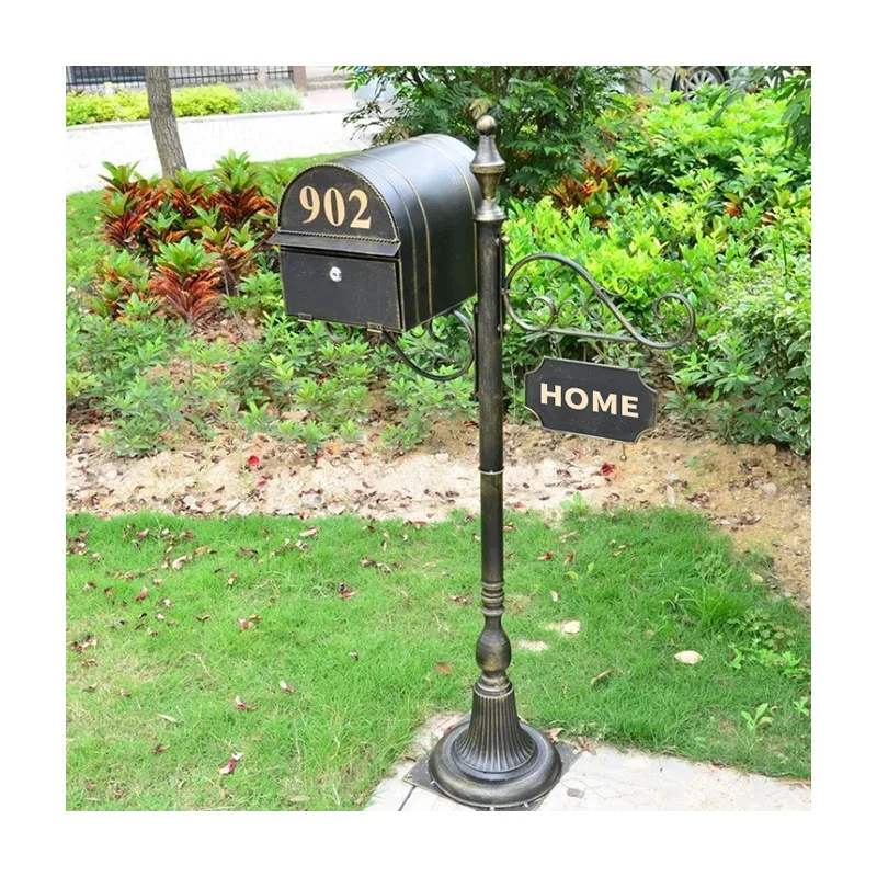 

2023 Hot Sales Customization Residence Villa Metal Garden Decoration Mailbox Outdoor Mailbox