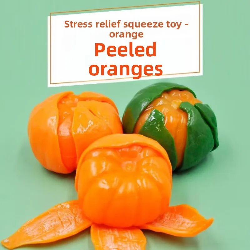 Bolha grande pérola laranja alívio do estresse brinquedo espremer diversão lento-rebote brinquedo criativo alívio do estresse maravilha alívio do estresse brinquedo