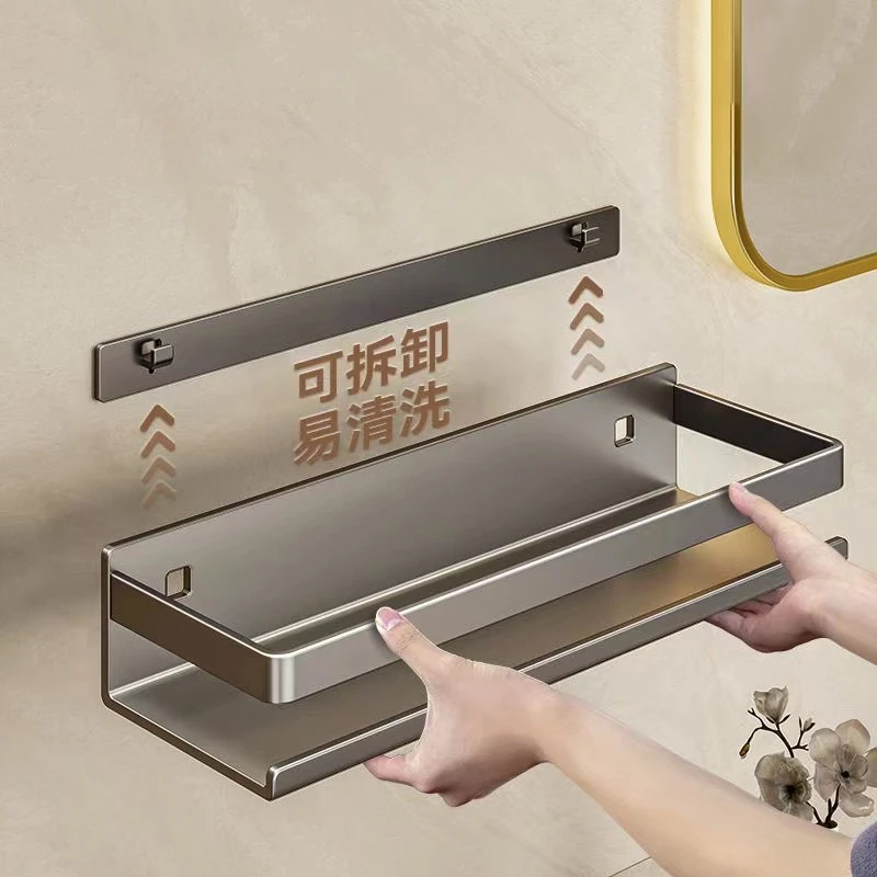 Kitchen rack, seasoning jar, storage shelf, wall-free punching, wall-mounted seasoning rack, placement and movement