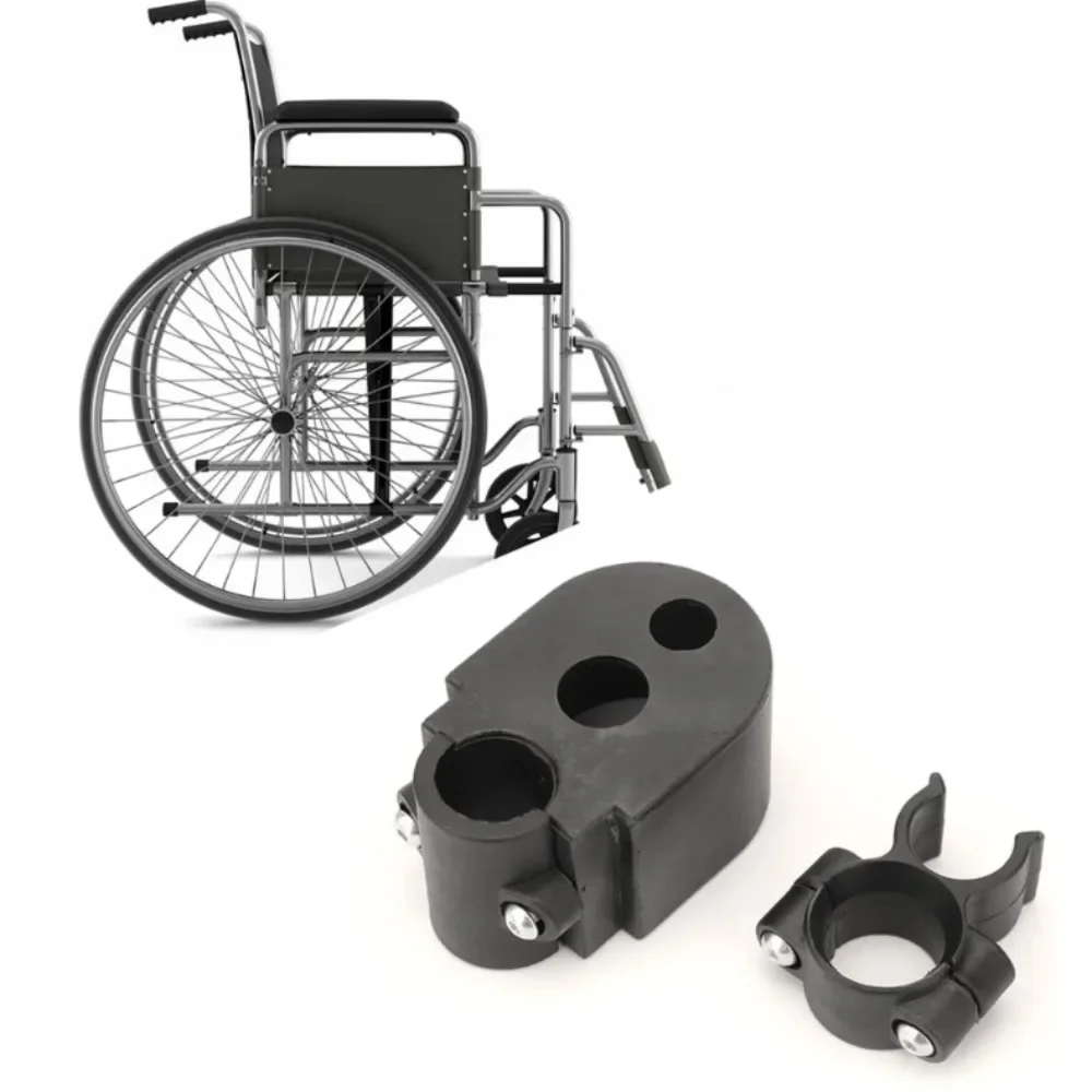 

Adjustable Wheelchair Crutch Seat Walking Stick Rack Bracket Wheelchair Fixed Crutch Holder Assisted Tool Wheelchair Accessories