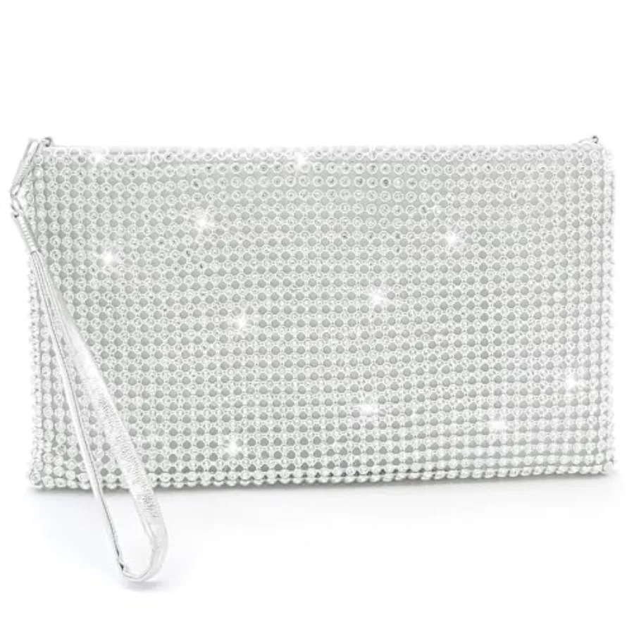 

Клатч-кошелек на запястье для женщин, вечерние сумки и клатчи, блестящая маленькая сумочка со стразами, сумочка-клатч