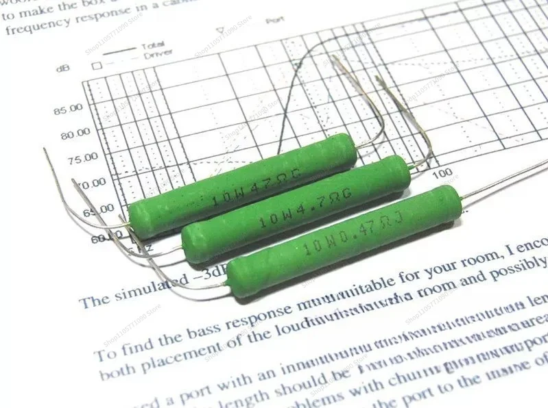 For 10W Non‑Inductive Metal Film Resistor Hi‑Fi Audio Component for Loudspeaker Crossover Network