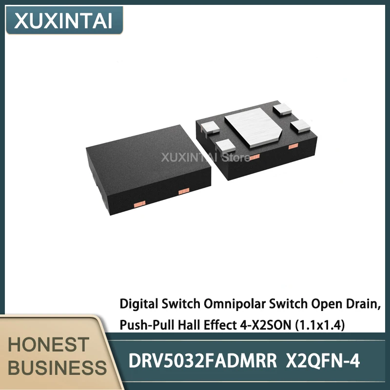 20Pcs/Lot  New Original DRV5032FADMRR DRV5032 Digital Switch Omnipolar Switch Open Drain, Push-Pull Hall Effect 4-X2SON