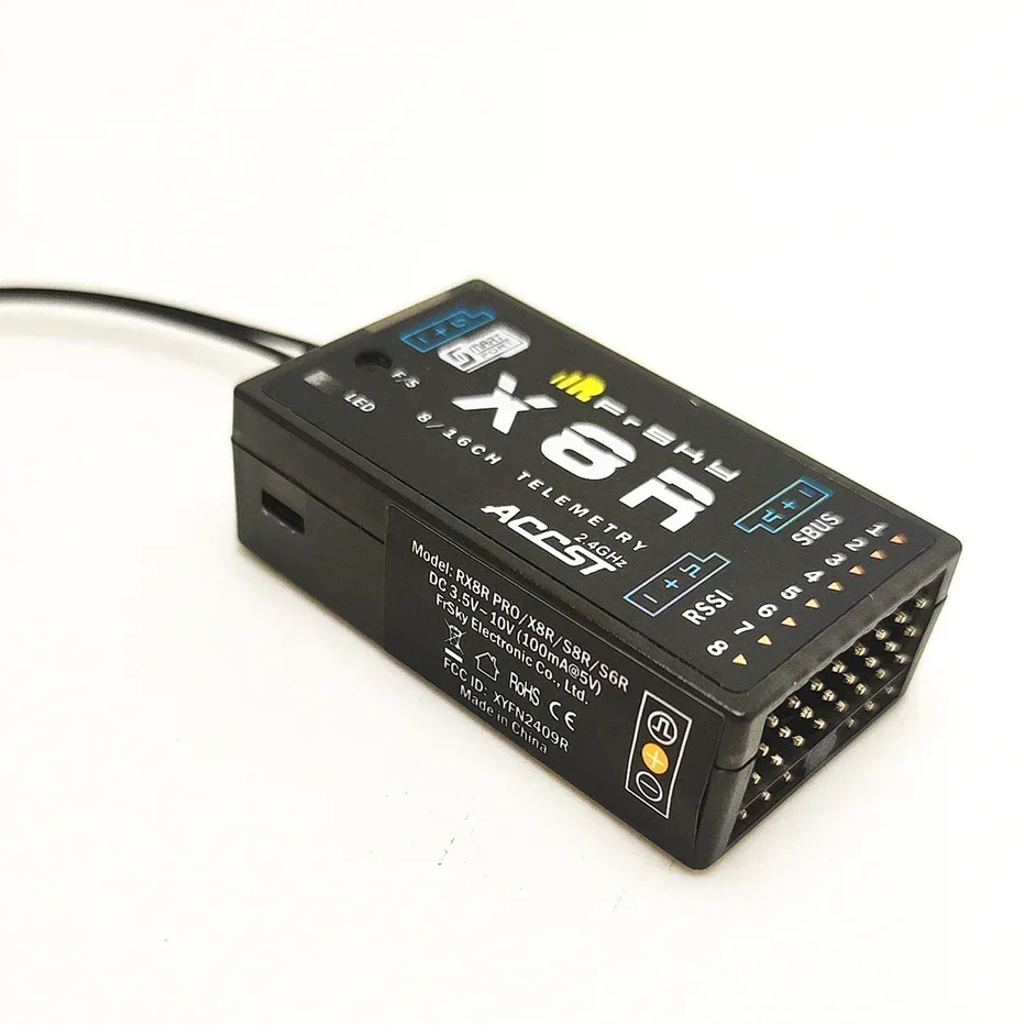 

FrSky X8R 8Ch/16ch 2.4ghz Receiver W/ Antenna For TX16S TX18S JUMPER XJT X9D Plus, Horus X12S, X-lite Pro ACCST & RSSI&SBUS