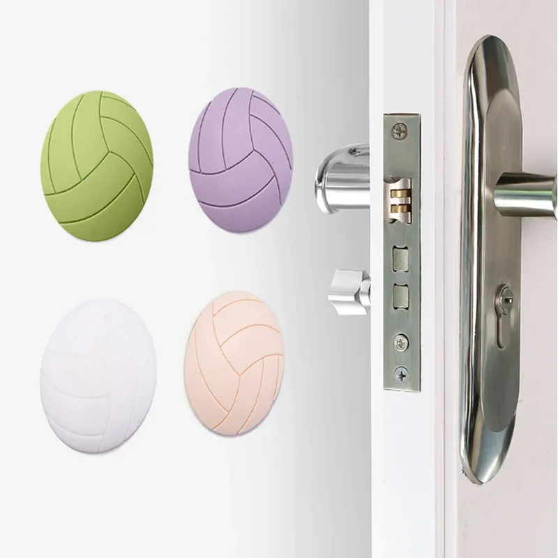 

Rubber Soft Pads Wall Floor Protection Self Adhesive Door Stopper Volleyball Design Fender Non-slip Stickers