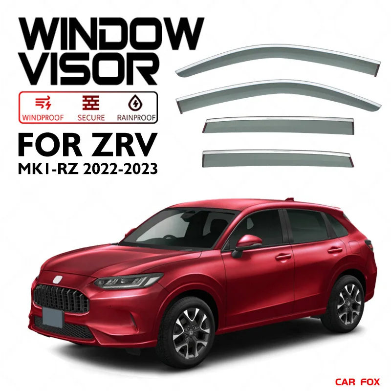 

4Pcs/6Pcs For HONDA ZRV 2022+ Car Window Visor Awning Shelters Windshield Side Window Rain Sun Shade Auto Accessories