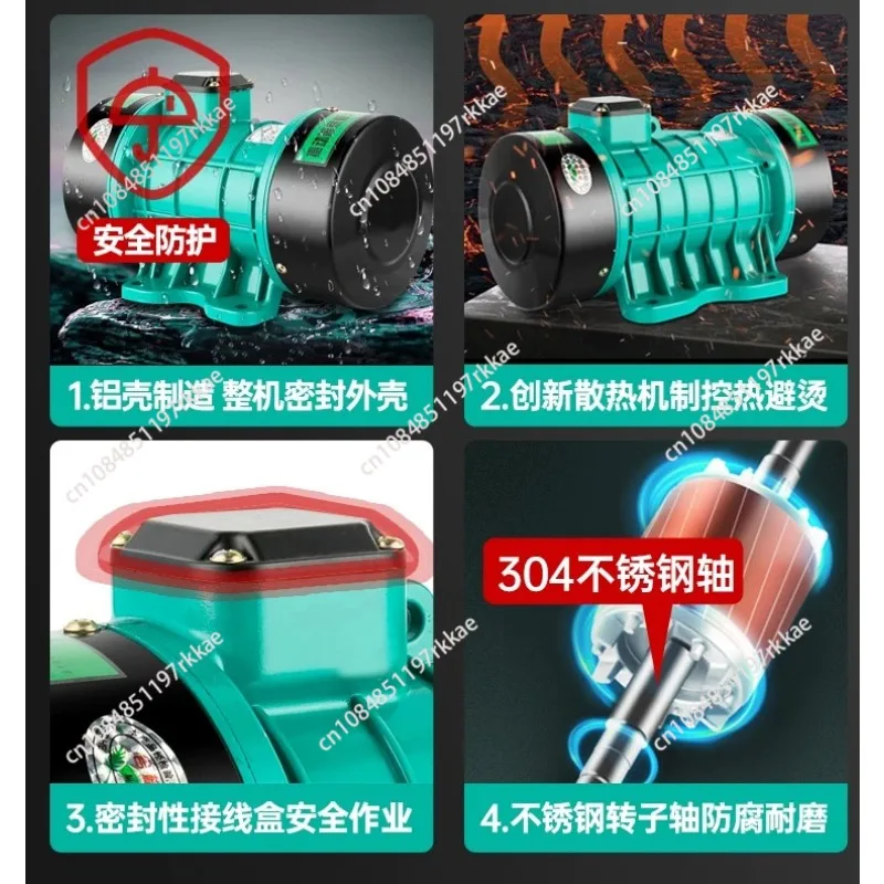 0.55KW 380v/220v Attached Plate Vibrator Single three-phase cement concrete vibrating motor without base plate