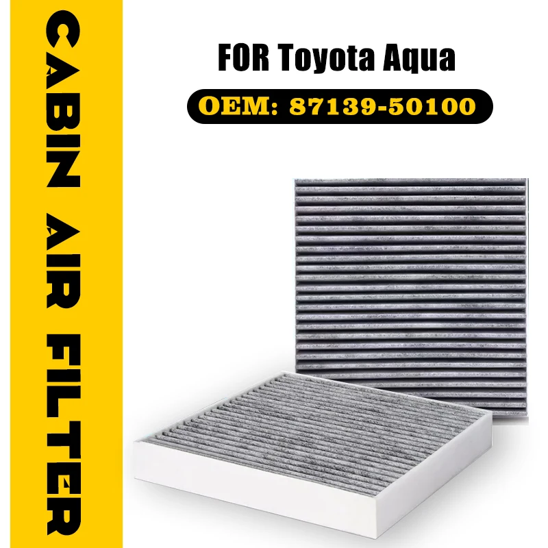 Car Activated Carbon Air Filter For Toyota Aqua NHP10 2011-2021 Prius C 2012 2013 2014 2015 Conditioner Accessories 87139-50100