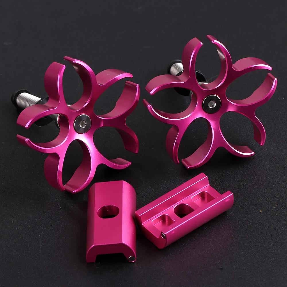 ACRZ Cherry Blossom Titanium Alloy C-Buckle For Brompton A/C/P Line Folding Bike