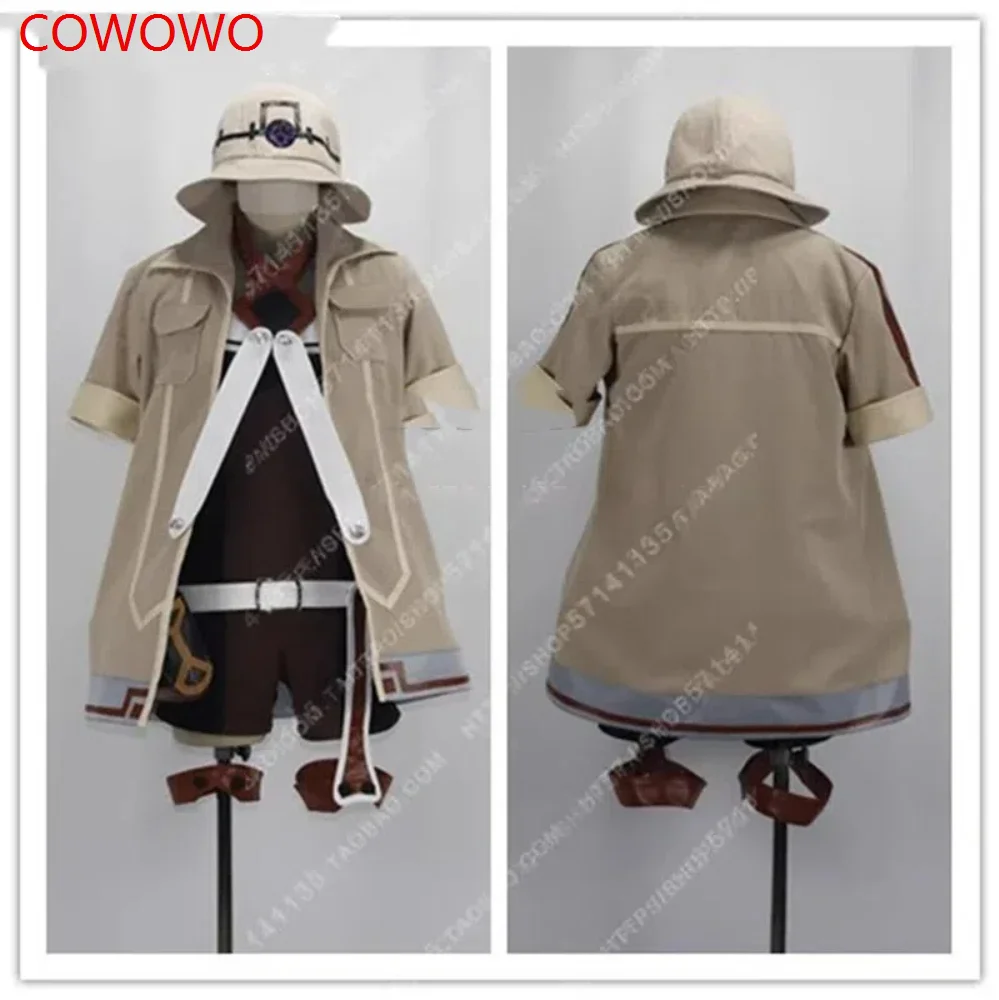 COWOWO MADE IN ABYSS Riko Cosplay Costume Jumpsuit+Coat+Hat+Belt Halloween Party Outfit For Women Men New