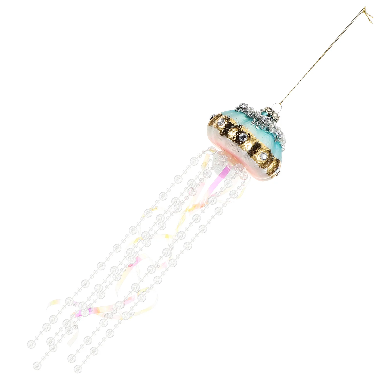 

Decorative Hanging Ornaments Birthday Decorations Party Glass Jellyfish Holiday Pendant