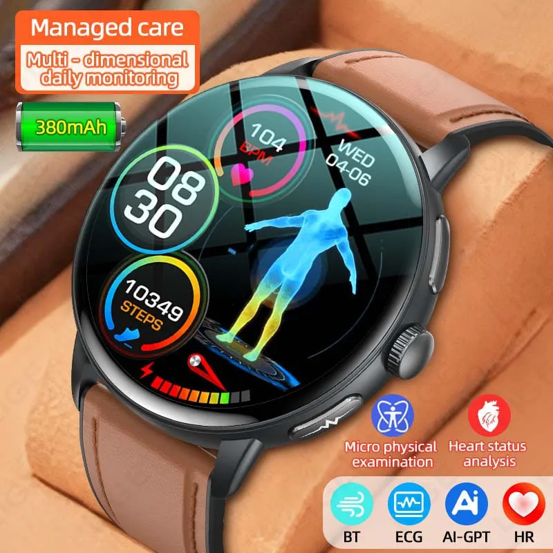 

LIGE Новый уровень медсестры ЭКГ + PPG Здоровье SmartWatch Артериальное давление Липид в крови Мочевая кислота Анализ тела BT Call Smartwatch Мужчины Женщины