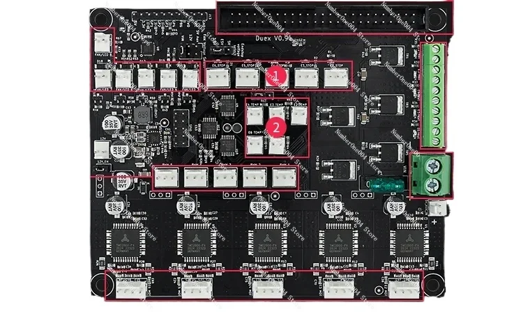 

FOR 3D Printer Motherboard Duet2 Motherboard 1.04 Version WiFi Motherboard Duex5 Expansion Board