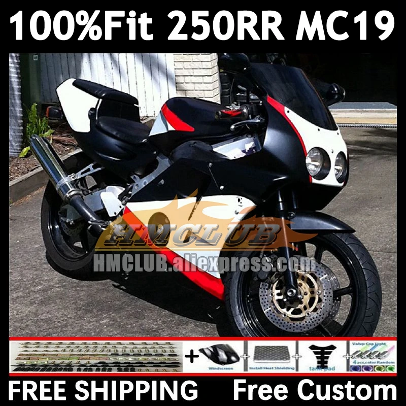 Injection Body For HONDA CBR 250RR 250R 250 RR CC 88 89 96No.36 CBR250 RR MC19 MC 19 CBR250RR 1988 1989 black white OEM Fairing